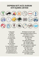 Toptan 20 Adet Deprem Çantası 60 urun 102 parça - Görsel 7